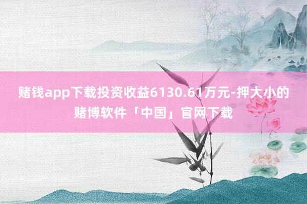 赌钱app下载投资收益6130.61万元-押大小的赌博软件「中国」官网下载