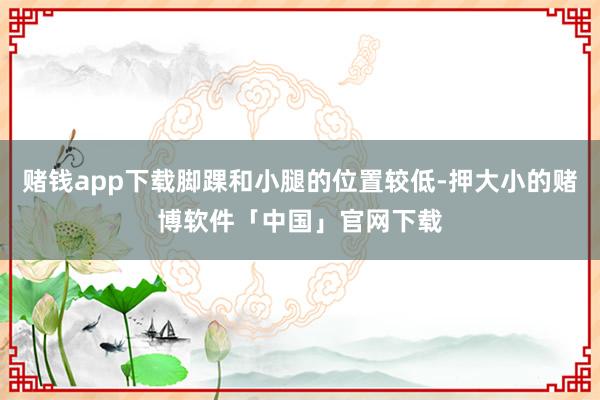 赌钱app下载脚踝和小腿的位置较低-押大小的赌博软件「中国」官网下载