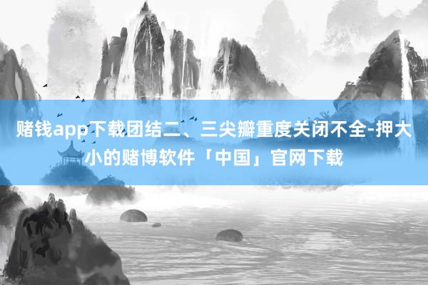 赌钱app下载团结二、三尖瓣重度关闭不全-押大小的赌博软件「中国」官网下载